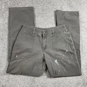 Patagonia Pants Womens 10 Utility Canvas Distressed Paint Splatter Vintage 55120